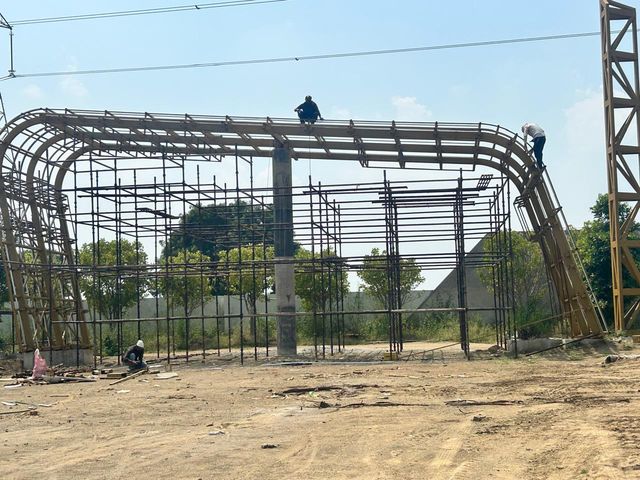 Grand Entrance Arch Steel Portal Fabrication