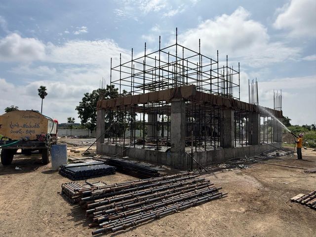 Entrance Gate Civil Structure & Water Curing
