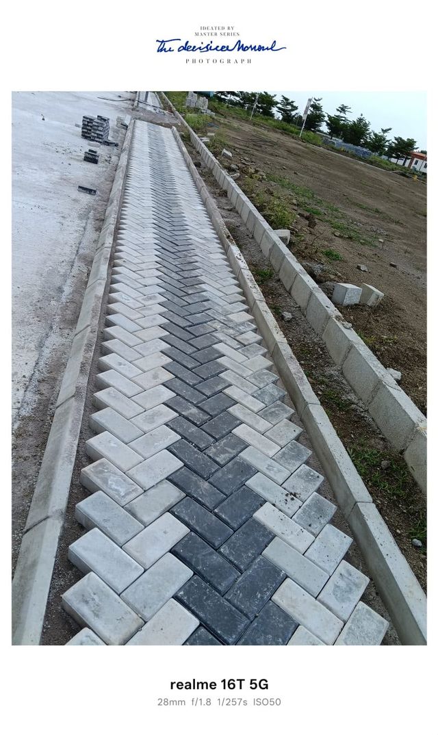 Herringbone Interlocking Paver Footpath