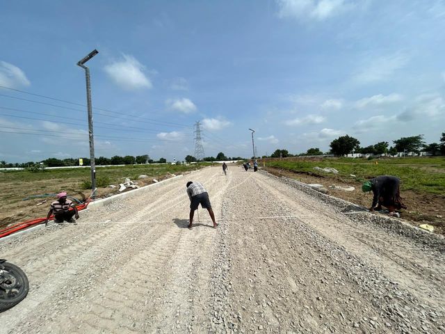 Road Level & Alignment String-Line Marking