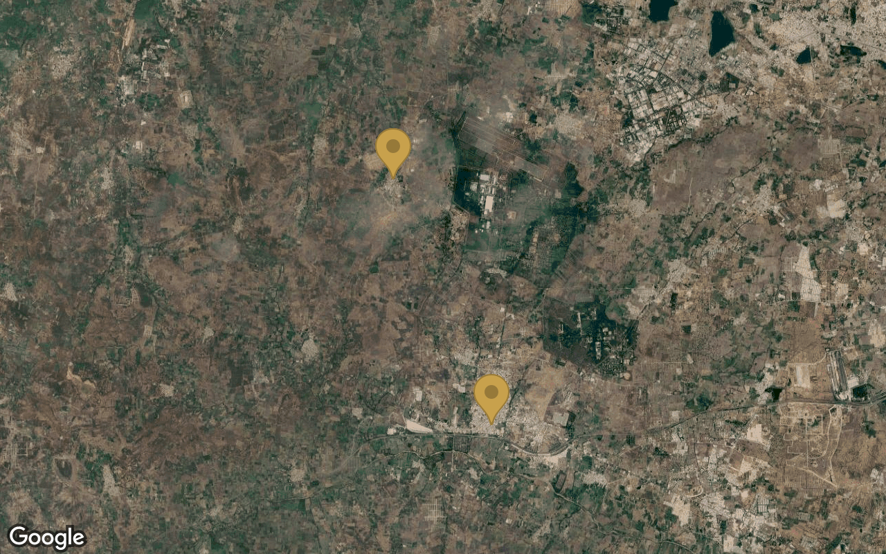 Satellite view showing Raghunath County and Sanctuary