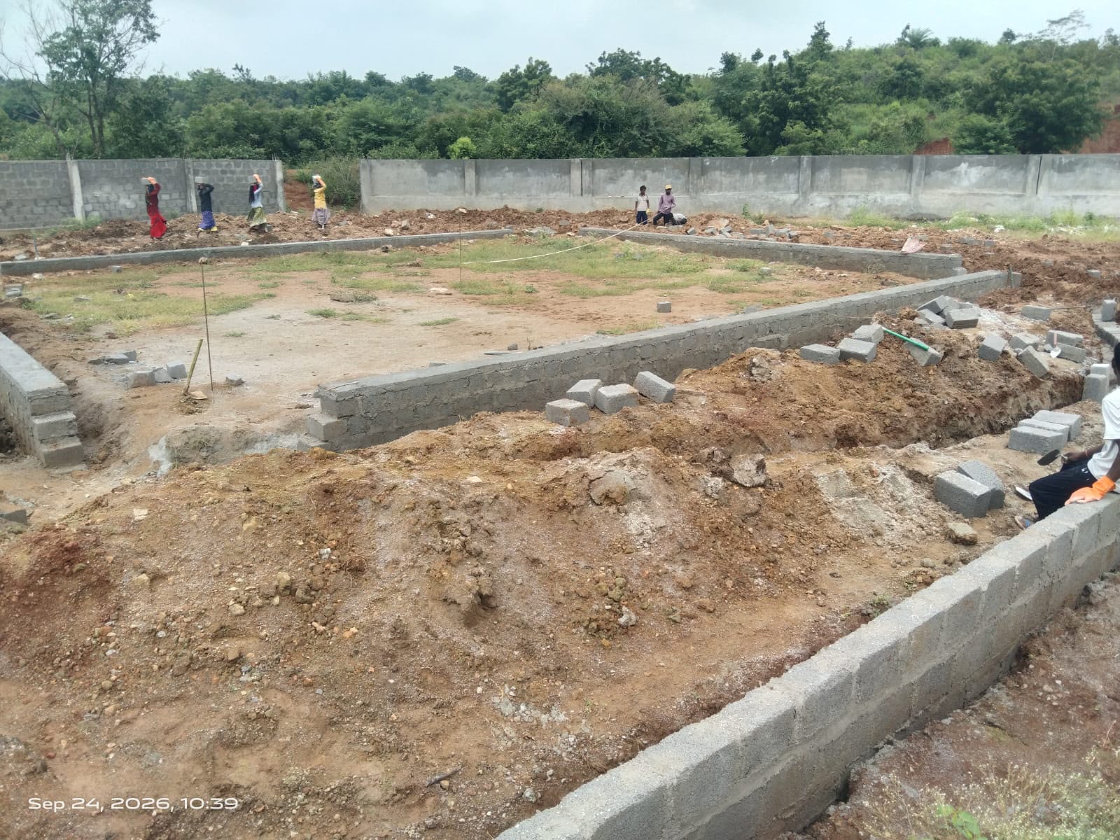 Clubhouse Plinth & Stone Masonry Construction